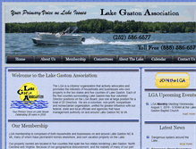 Tablet Screenshot of lakegastonassoc.com
